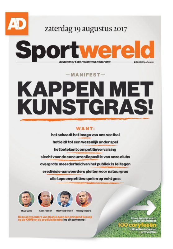 Het befaamde manifest van het Algemeen Dagblad (Bron: AD.nl)