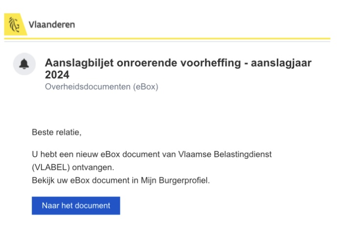 screen valse mail Vlaamse overheid (foto: Peter Vanhoucke)