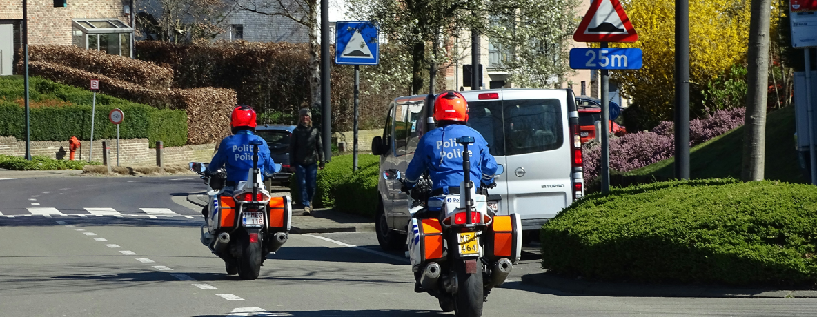 Verkeerspolitie op de moto