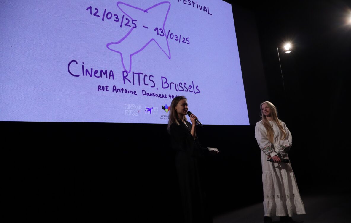 The two founders opening the film festival.